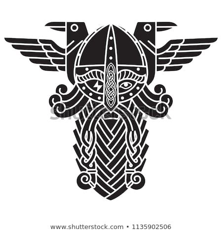 450x470 God Wotan And Two Ravens Illustration Of Norse Mythology