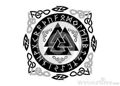 400x285 Norse Valknut Vector Illustration It Appears On Several Runestones