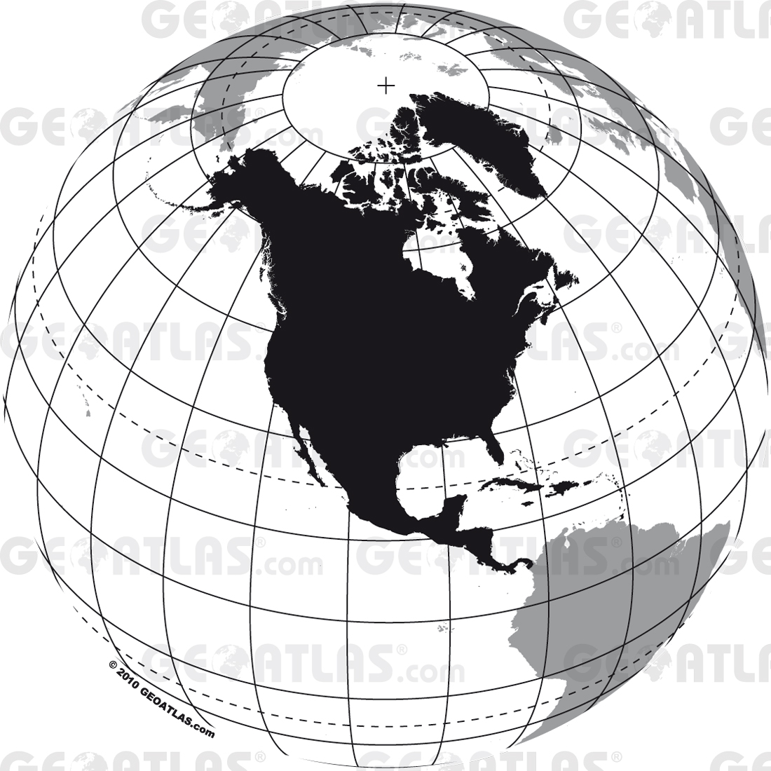 1100x1100 Globe Map Of North America Impressive Ideas Geoatlas Globes North