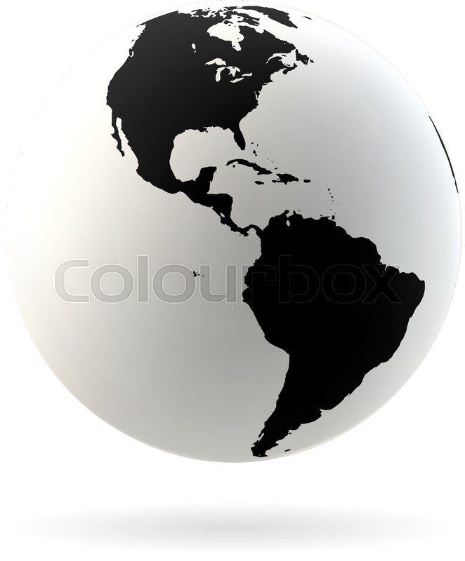 662x800 Highly Detailed Earth Globe Symbol, Stock Vector Colourbox