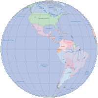 200x200 Americas Globe Digital Vector Maps