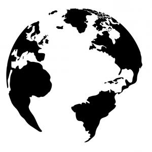 300x300 North And South America Europe Africa Global World Vector Map Icon