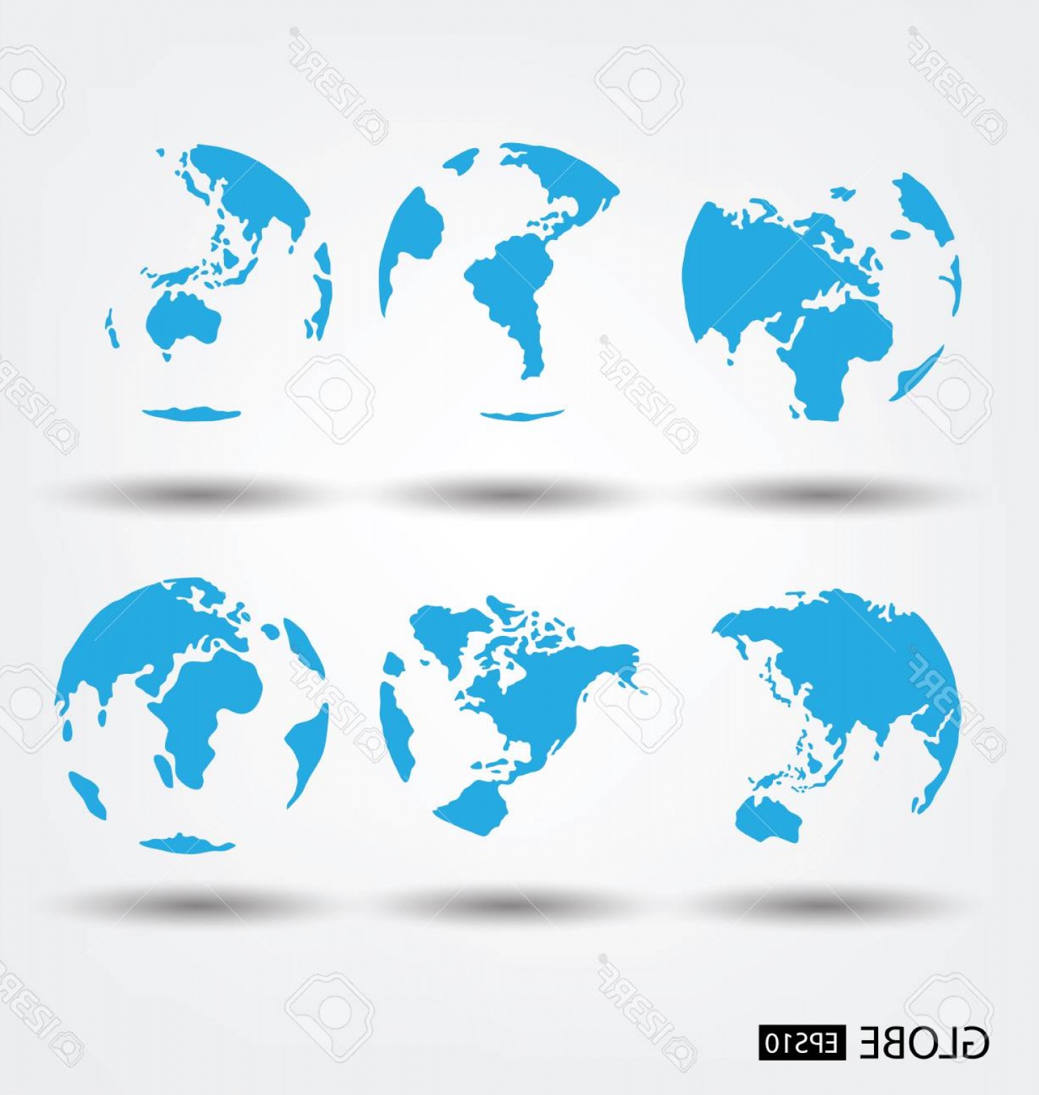 1480x1560 Photostock Vector Africa Asia Australia Europe North America South
