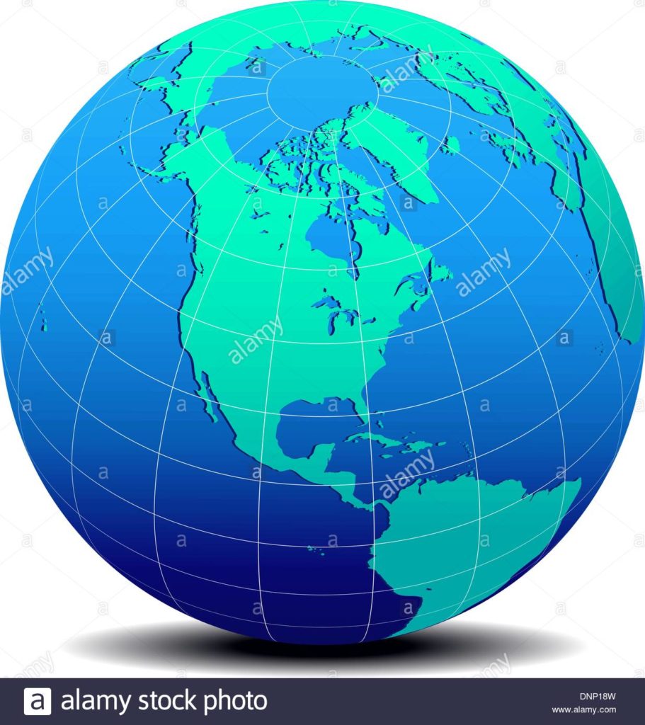 North America Globe Vector At Vectorified.com 