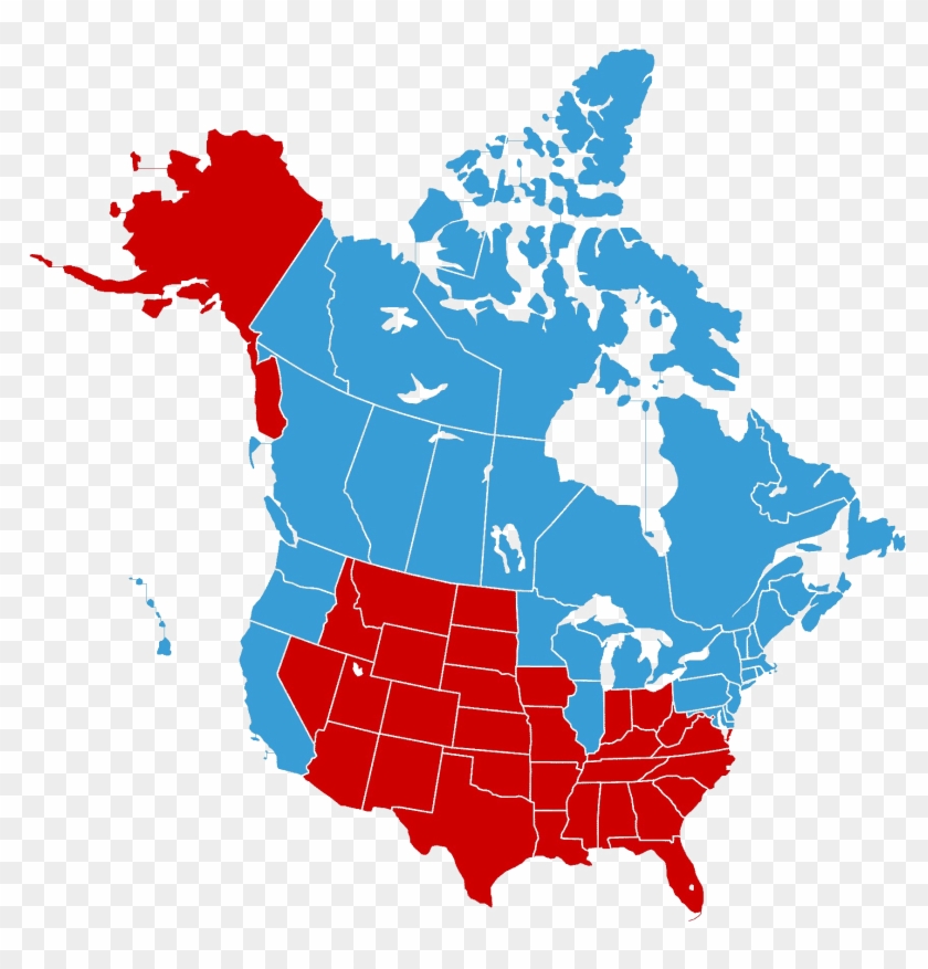 840x877 North America Map Transparent