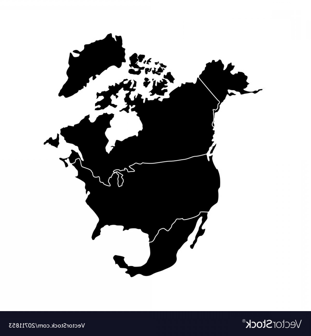 North America Map Vector at Vectorified.com | Collection of North ...