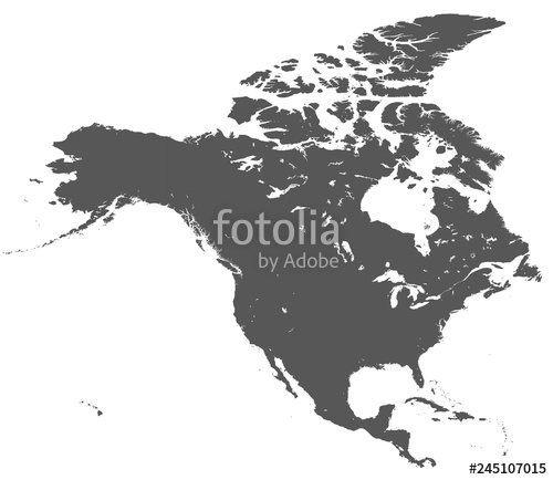 500x434 Continent North America Map Stock Image And Royalty Free Vector