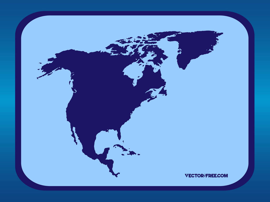North America Continent Vector Art Graphics 1024x765 North America Continent Vector Art Graphics