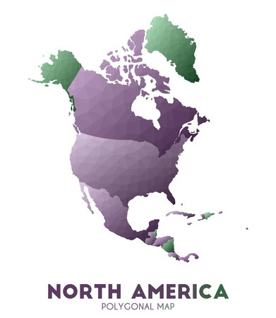 North America Map Actual Low Poly Style Continent Map Nice 391x450 North America Map Actual Low Poly Style Continent Map Nice