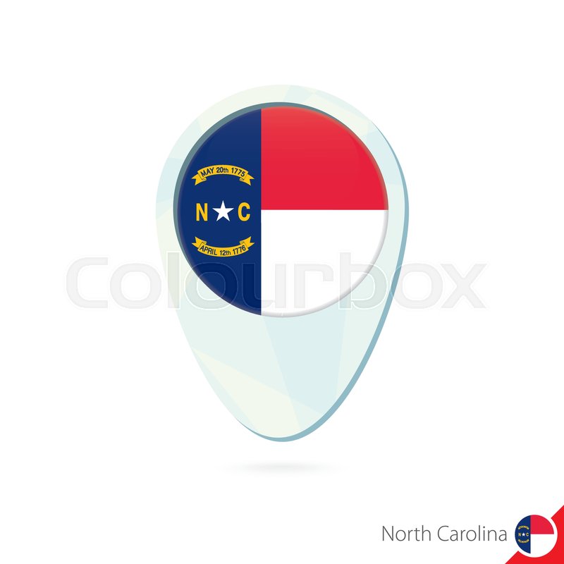 800x800 Usa State North Carolina Flag Location Stock Vector Colourbox