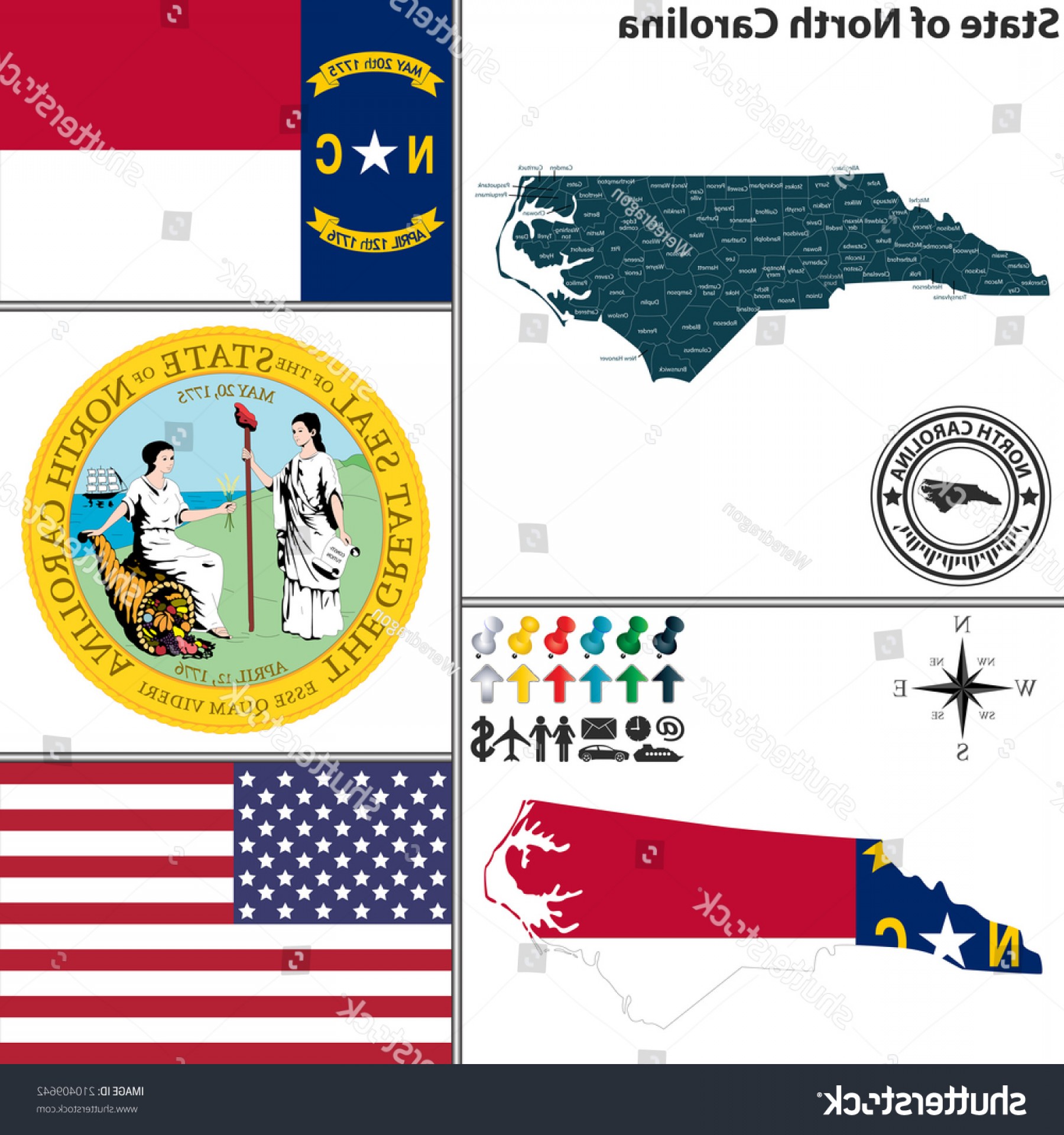 1800x1920 Vector Set North Carolina State Flag Hoodamathrun