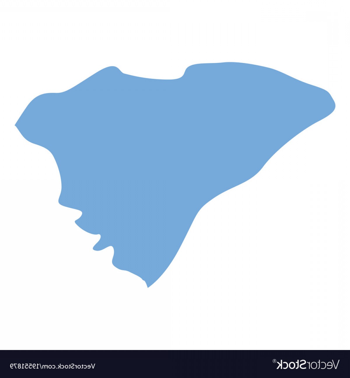 1200x1296 South Carolina State Map Vector Handandbeak