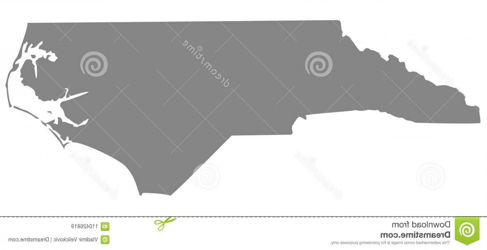 1560x800 Vector North Carolina Map State Southeastern Region United