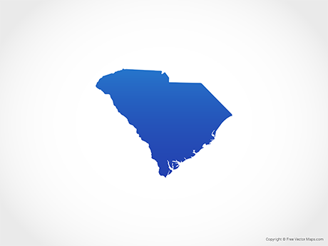 460x345 Vector Maps Of South Carolina Free Vector Maps