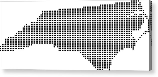 631x311 Highly Detailed North Carolina Map Dots Dotted North Carolina