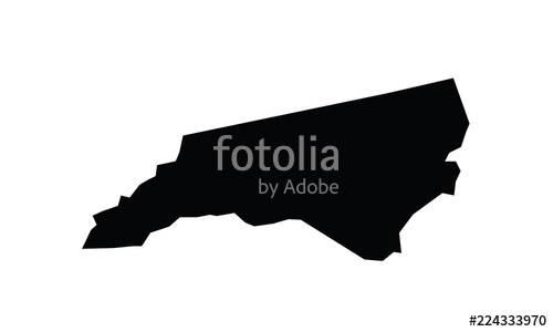 North Carolina Outline Map Black Usa State Borders Black Vector 500x300 North Carolina Outline Map Black Usa State Borders Black Vector