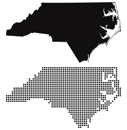 Dotted And Silhouette North Carolina Map Royalty Free Vector Graphics 440x450 Dotted And Silhouette North Carolina Map Royalty Free Vector Graphics
