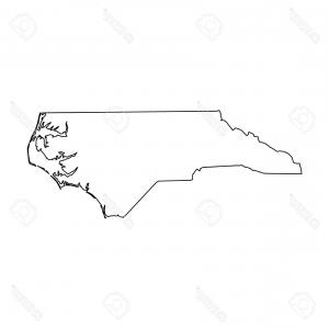 300x300 Vector North Carolina Map State Southeastern Region United