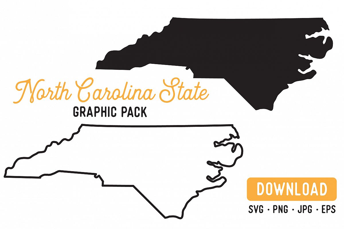 1200x800 North Carolina Vector Clipart Pack