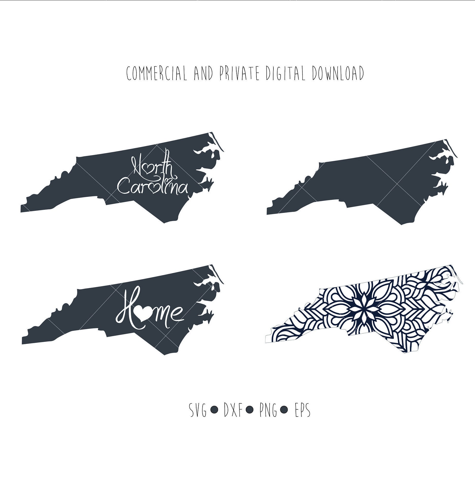 1869x1907 North Carolina State In My Heart Outline Vector Etsy