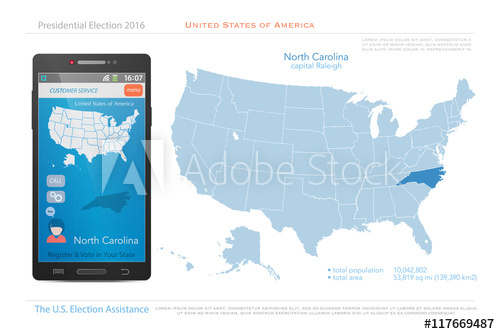 500x334 United States Of America Maps And North Carolina State Territory