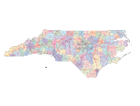 200x152 North Carolina Digital Vector Maps