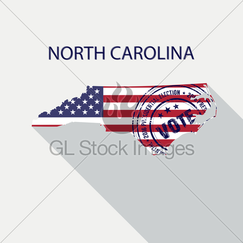 500x500 North Carolina Vote Graphic Gl Stock Images