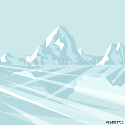 North Pole Vector Illustration 500x500 North Pole Vector Illustration