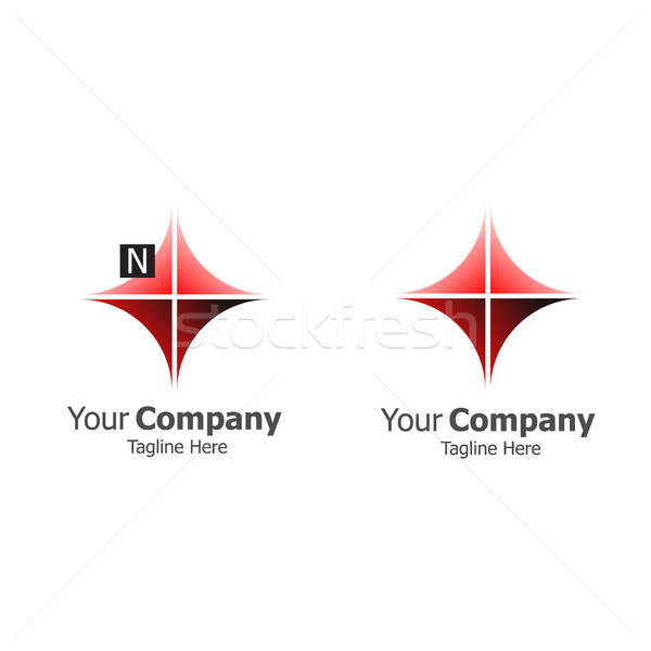 600x600 North Star Compass Logo Concept Vector Illustration Vector