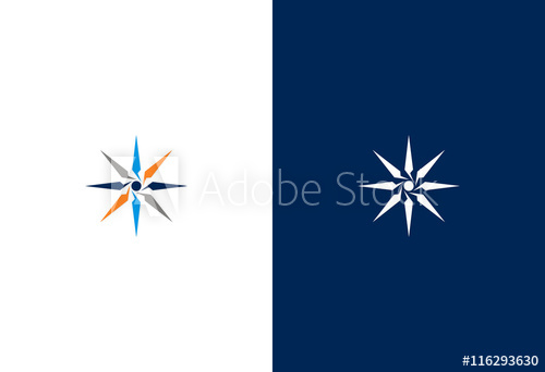 500x342 Compass North Star Vector Logo