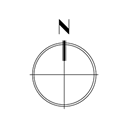 128x128 North Arrow Vector For Autocad