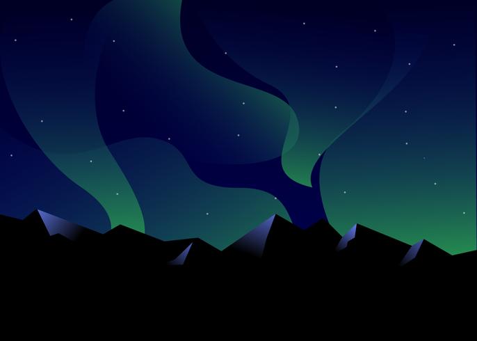 686x490 Awesome Northern Lights Vectors