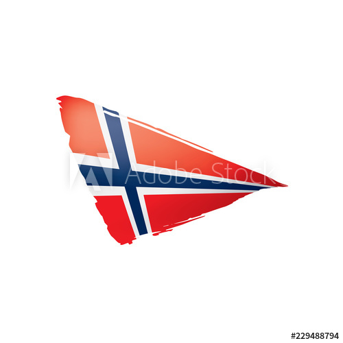 Norway Flag, Vector Illustration On A White Background 500x500 Norway Flag, Vector Illustration On A White Background