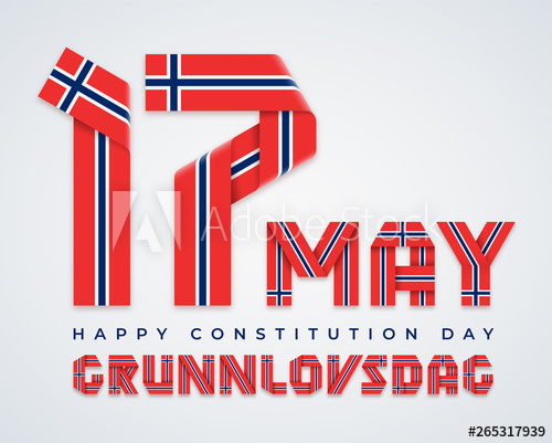 500x401 May, Norway Constitution Day Congratulatory Design