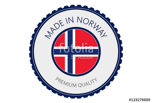 500x339 Made In Norway Seal, Norwegian Flag