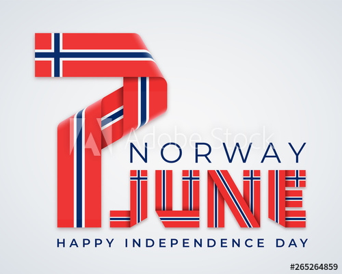 500x401 June, Norway Independence Day Congratulatory Design