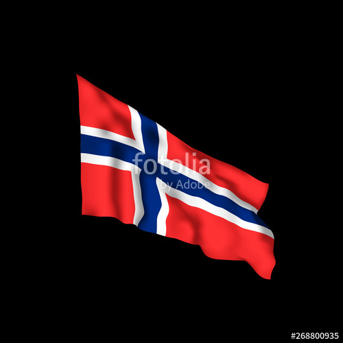 500x500 Norway Flag Vector Illustration Of Norwegian Flag Stock Image