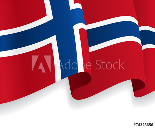 500x413 Background With Waving Norwegian Flag Vector