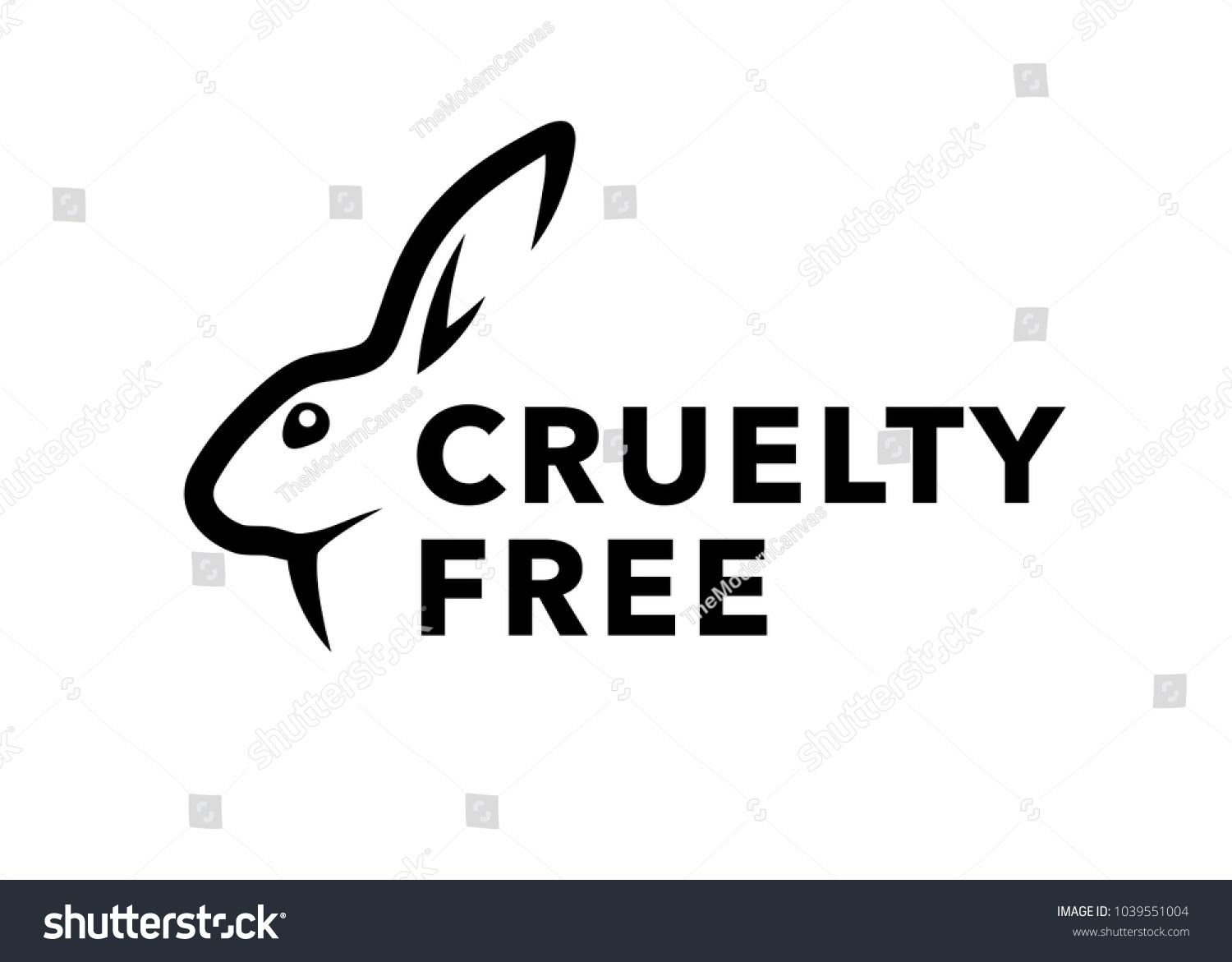 1500x1171 Cruelty Free Concept Logo Design With Rabbit Symbol Not Tested