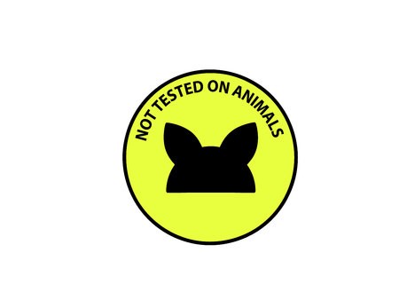 450x338 Not Tested On Animals Label Vector Illustration Royalty Free
