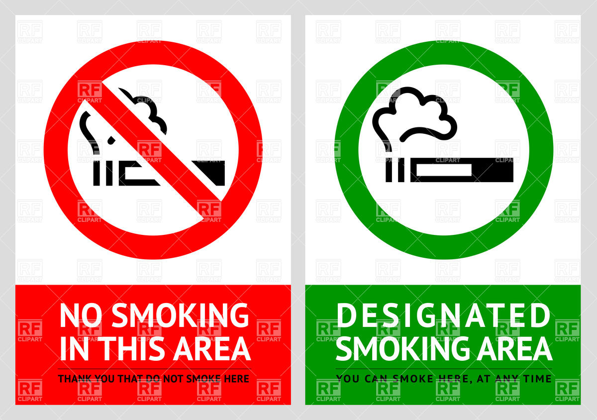1200x844 No Smoking Sign And Smoking Area Sign