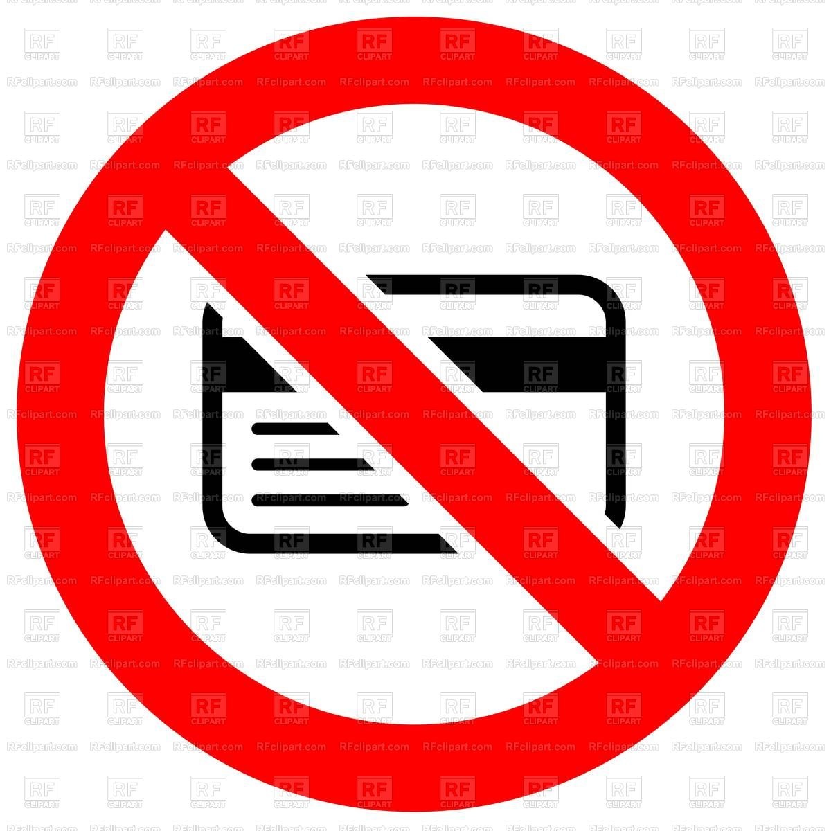 Credit Cards Are Not Accepted Sign Vector Image Of Signs, Symbols 1200x1200 Credit Cards Are Not Accepted Sign Vector Image Of Signs, Symbols