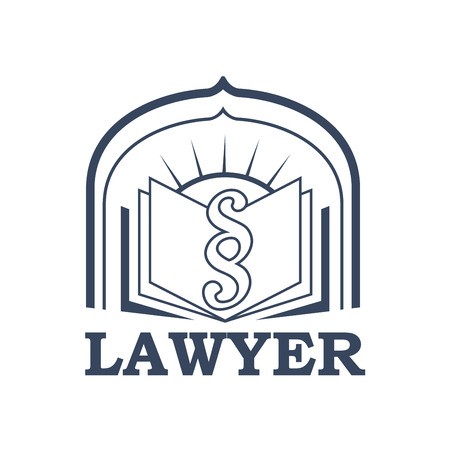 450x450 Lawyer Emblem For Juridical Or Notary Company Vector Sign