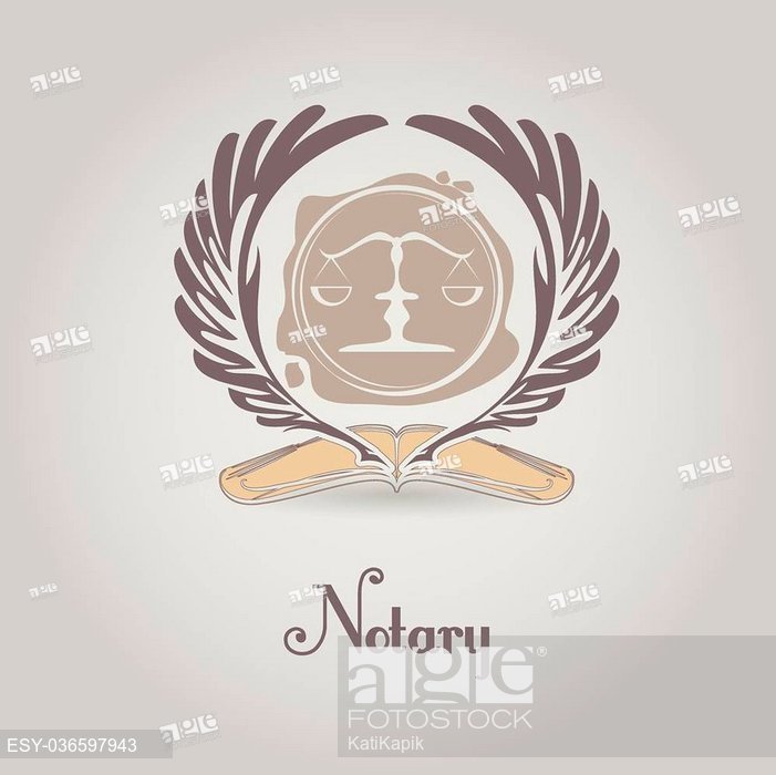 701x700 Notary Symbol Vector Design Template Scales, Printing, Pen, Book