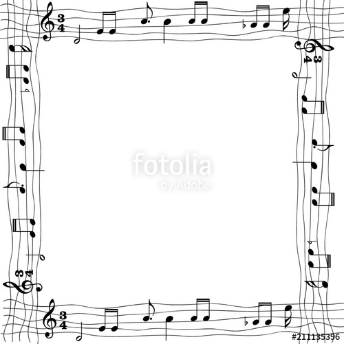 Marco De Fotos Notas Musicales Stock Image And Royalty Free 500x500 Marco De Fotos Notas Musicales Stock Image And Royalty Free