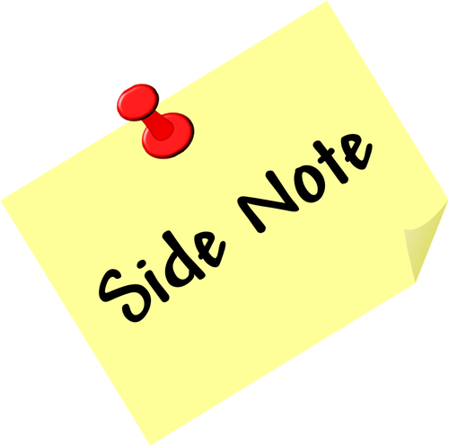 500x496 Side Note Vector Image