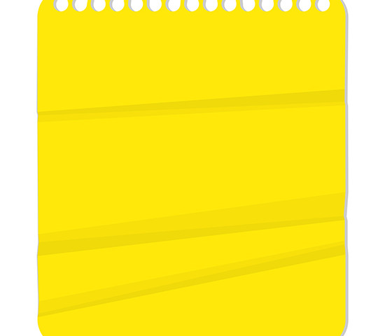 550x480 Download Free Spiral Notebook Paper Lemon Yellow Vector Background