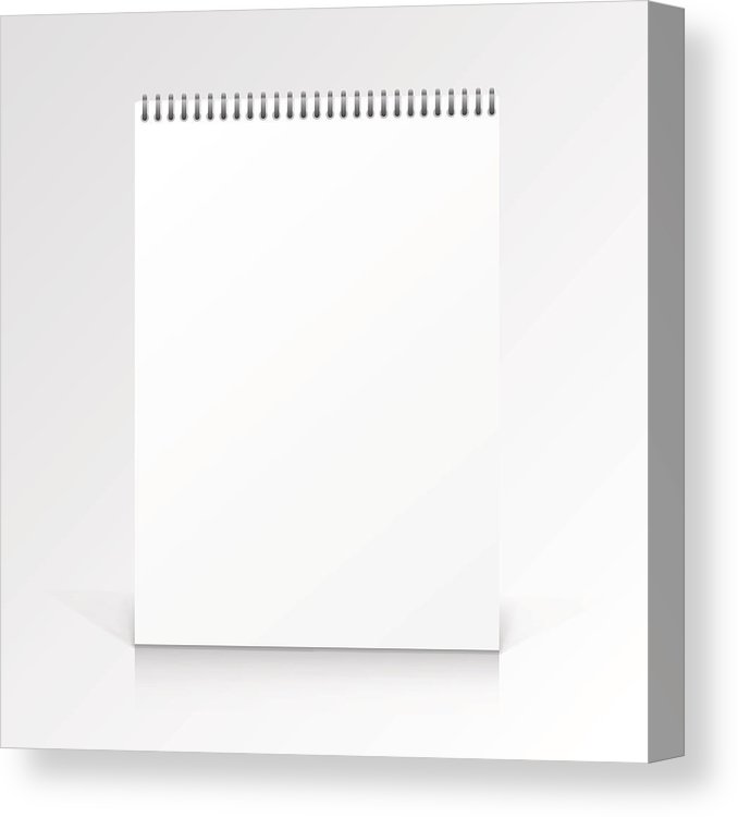678x750 Paper Notebook Journal On A White Background Vector Illustration