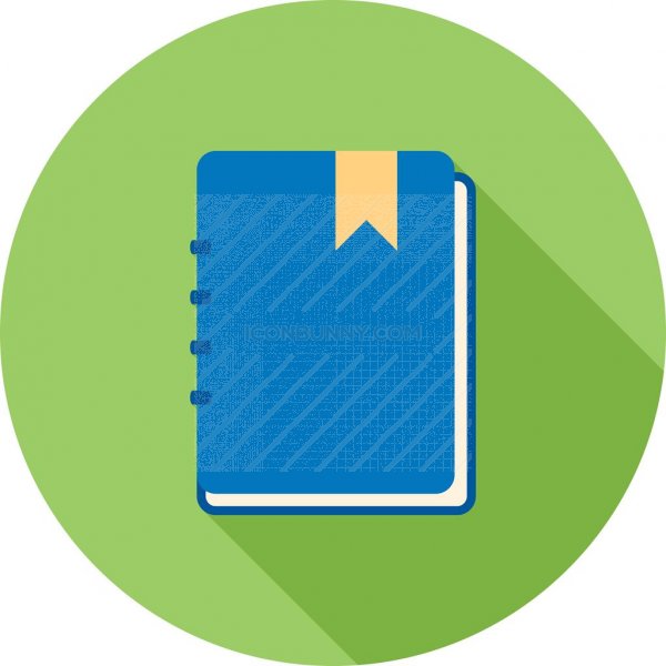 600x600 Notebook Flat Shadowed Icon