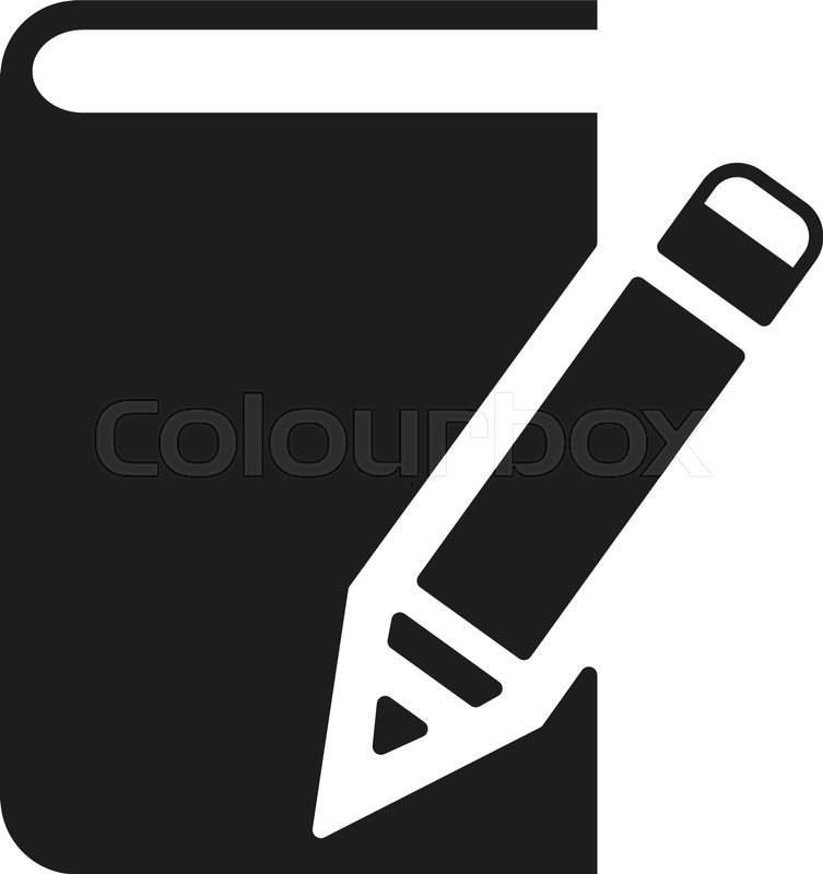 753x800 Notebook Icon Vector Design Diary Stock Vector Colourbox